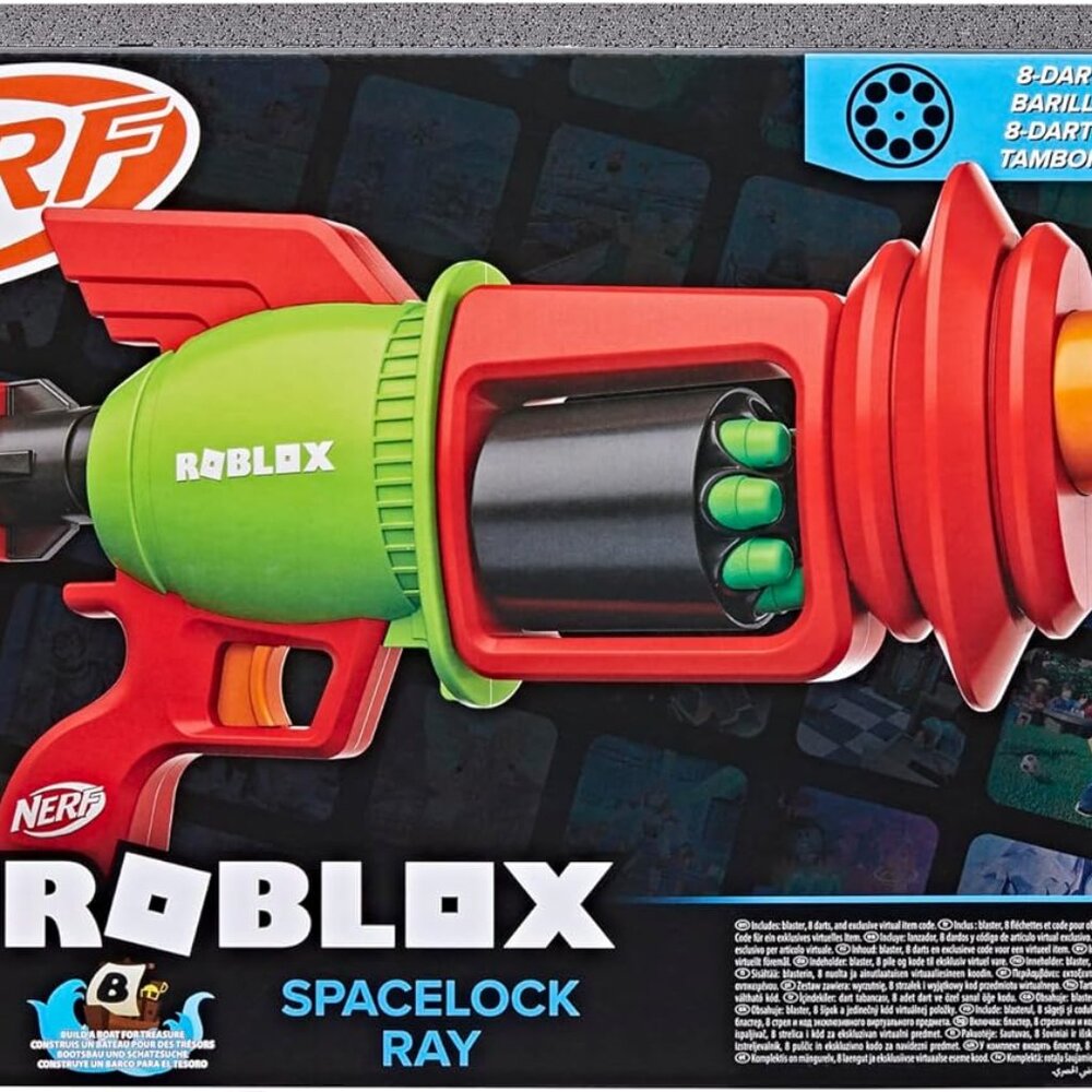 NERF ROBLOX Spacelock Ray Blaster Toy Dart Launcher Water Pump And Spray SEALED - Picture 11 of 14
